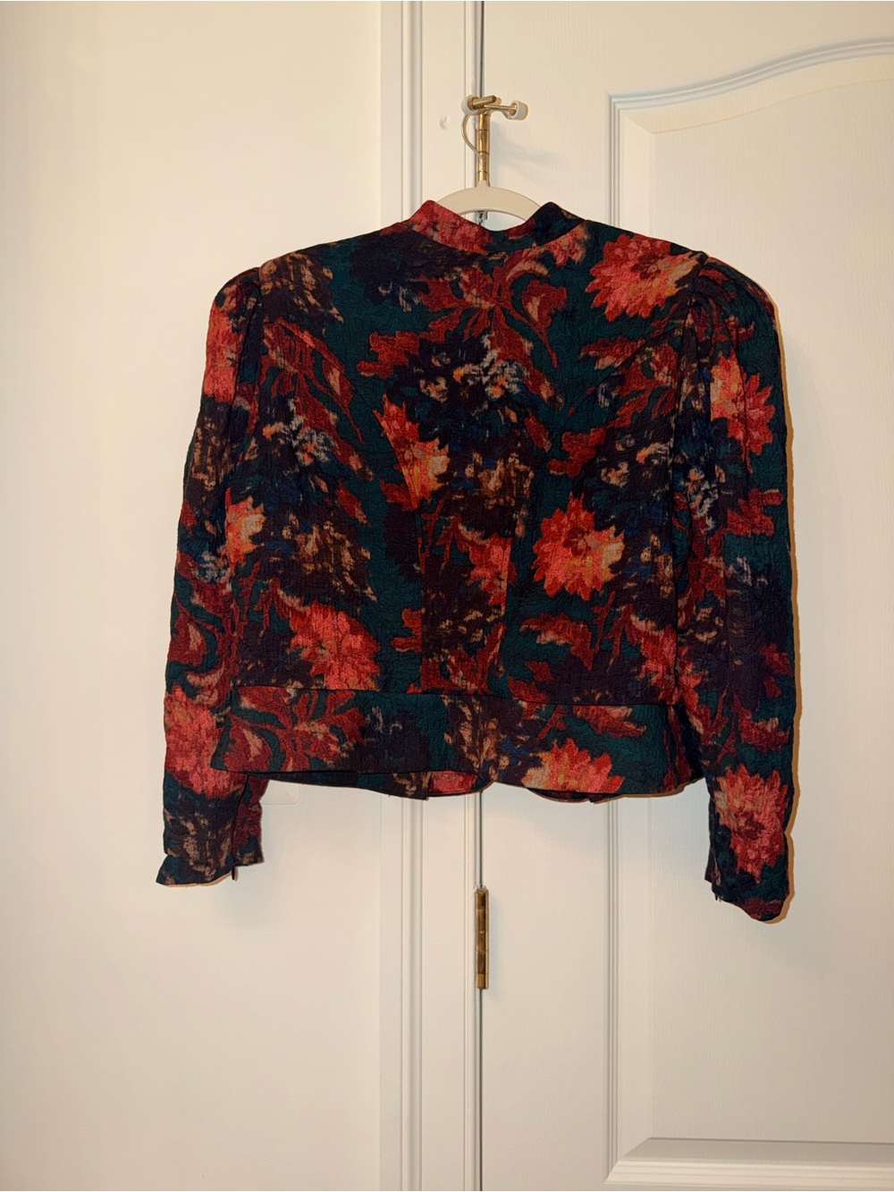 Tuckernuck persimmon floral Jacard Maribelle jacket Size XL - Picture 6 of 12